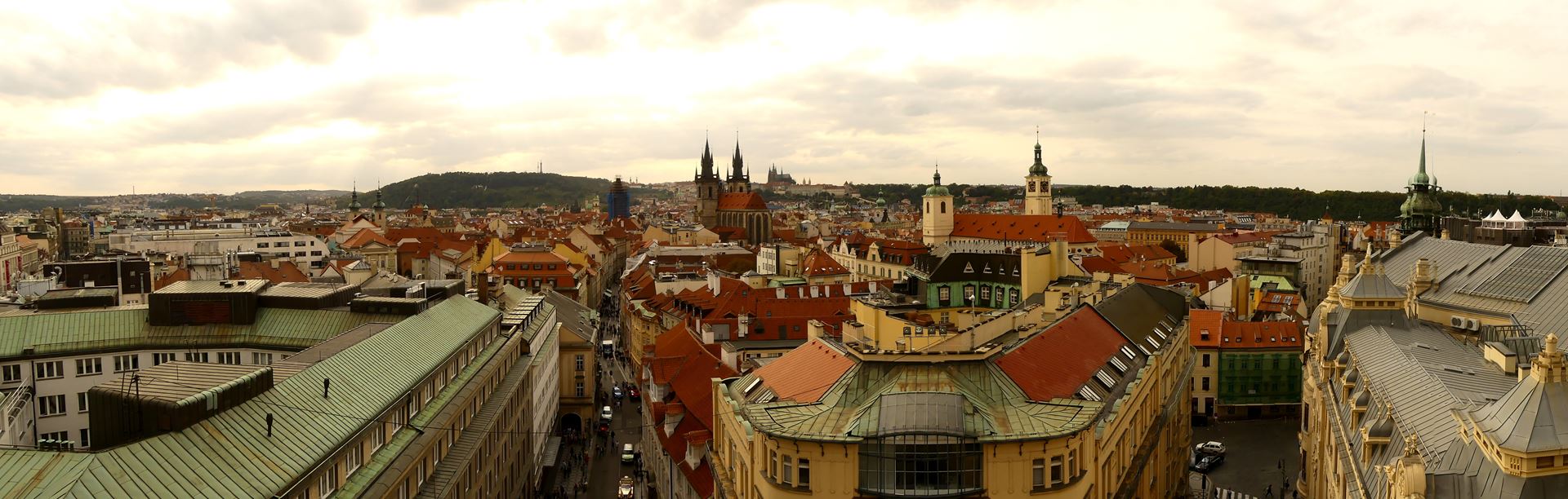 Prague Claironyva Vue de la Tour de la Poudrière