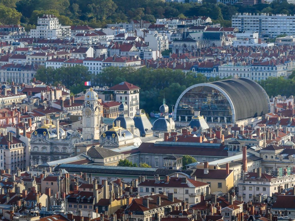 Vue sur Lyon depuis Notre Dame de la Fourviere