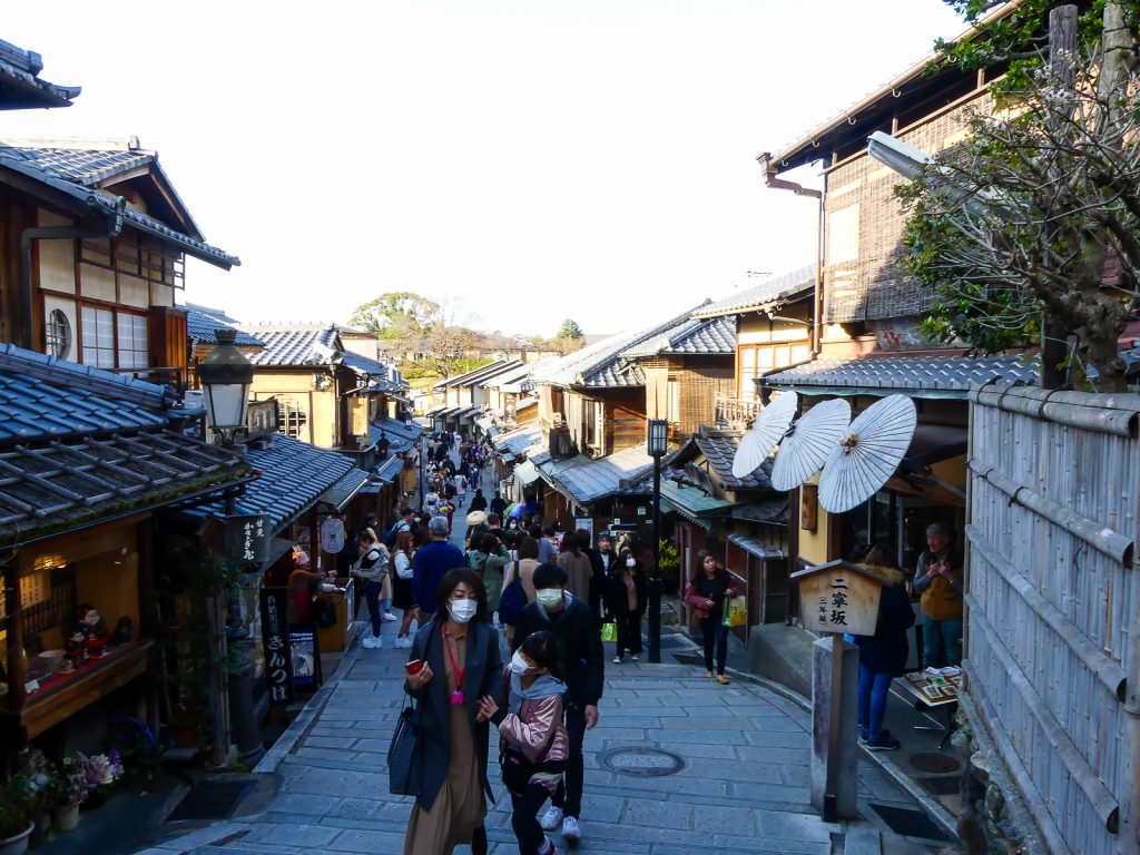 Rue animée de Gion