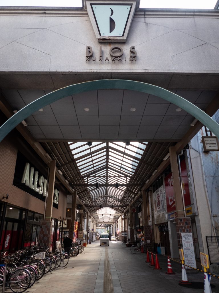 Rue commerçante couverte