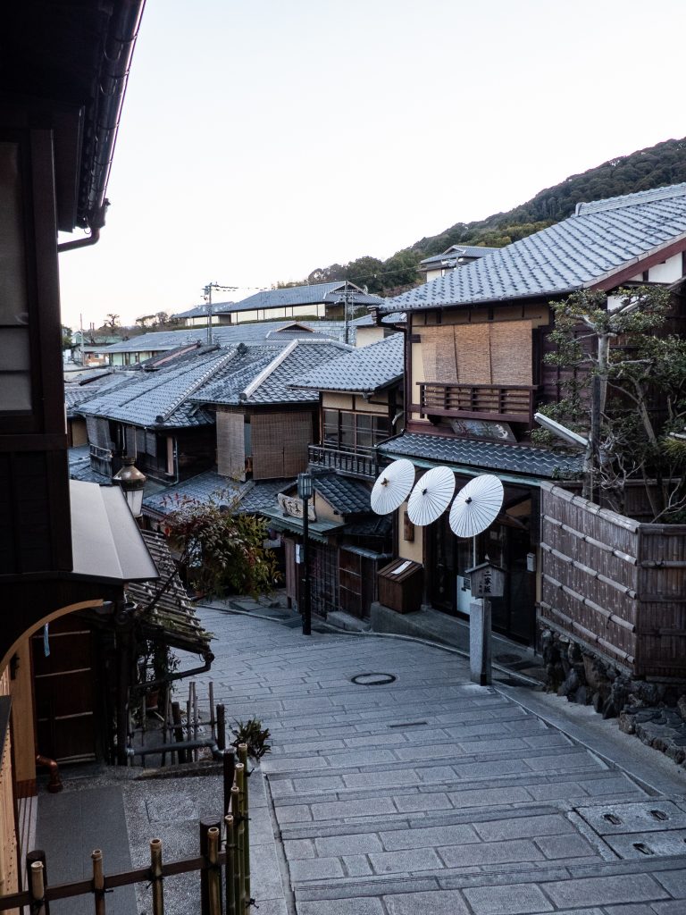 Kyoto Gion de bon matin