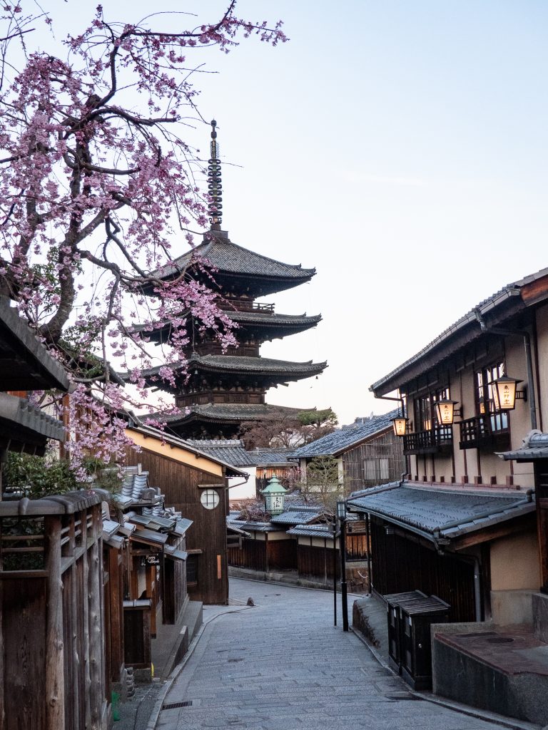 Kyoto Gion de bon matin