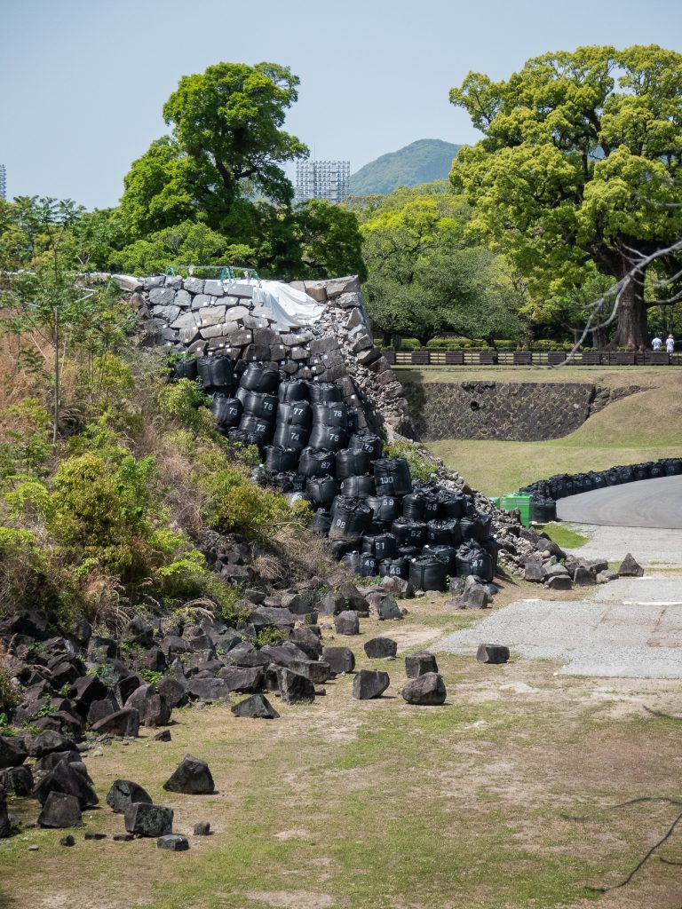 Château de Kumamoto - dégâts du séisme