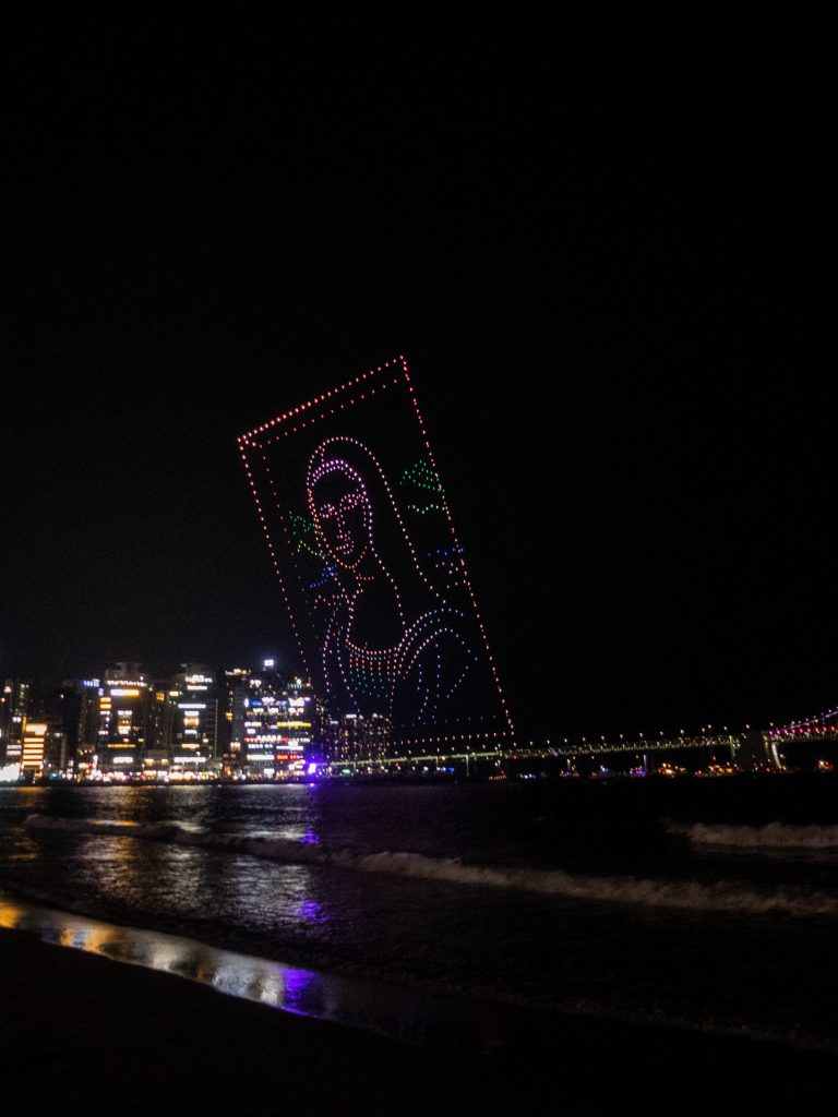 Spectacle de drônes de Busan