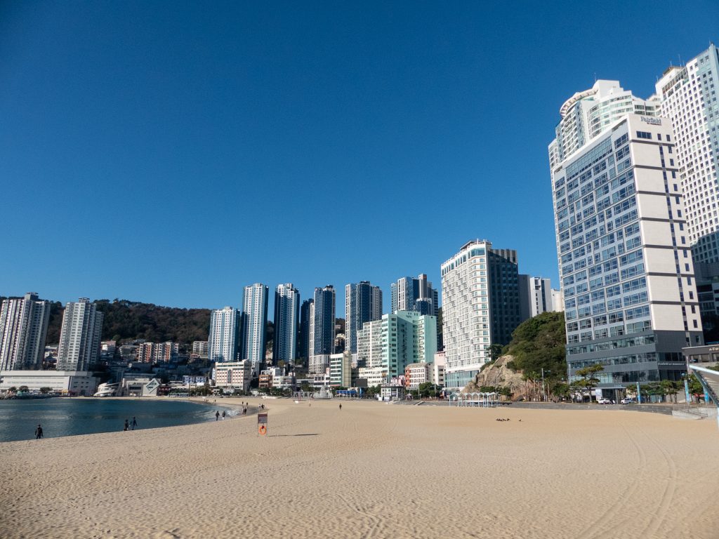 Plage de Songdo à Busan