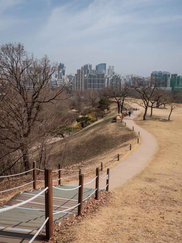Balade agréable au parc olympique de Séoul