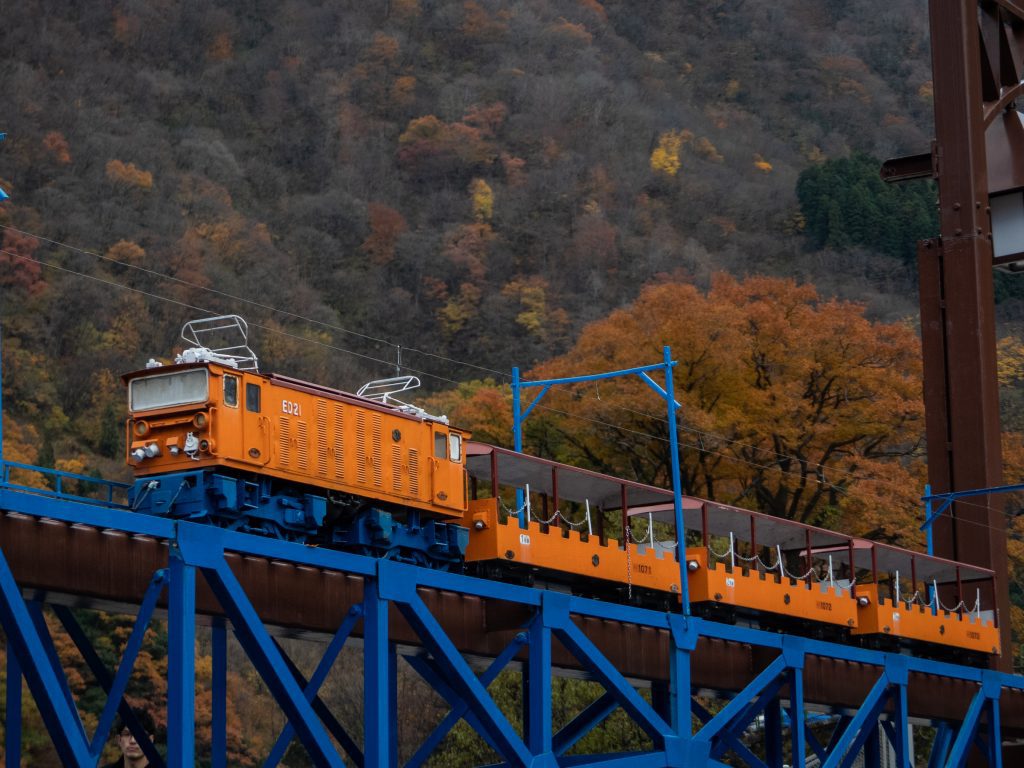 Maquette du train des gorges de Kurobe