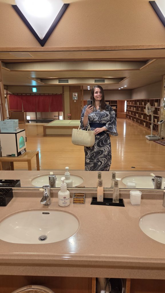 Vestiaires de bains de l'hôtel Tendo