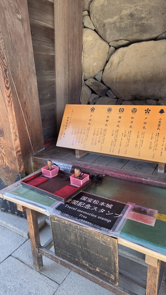 Tampons du château de Matsumoto