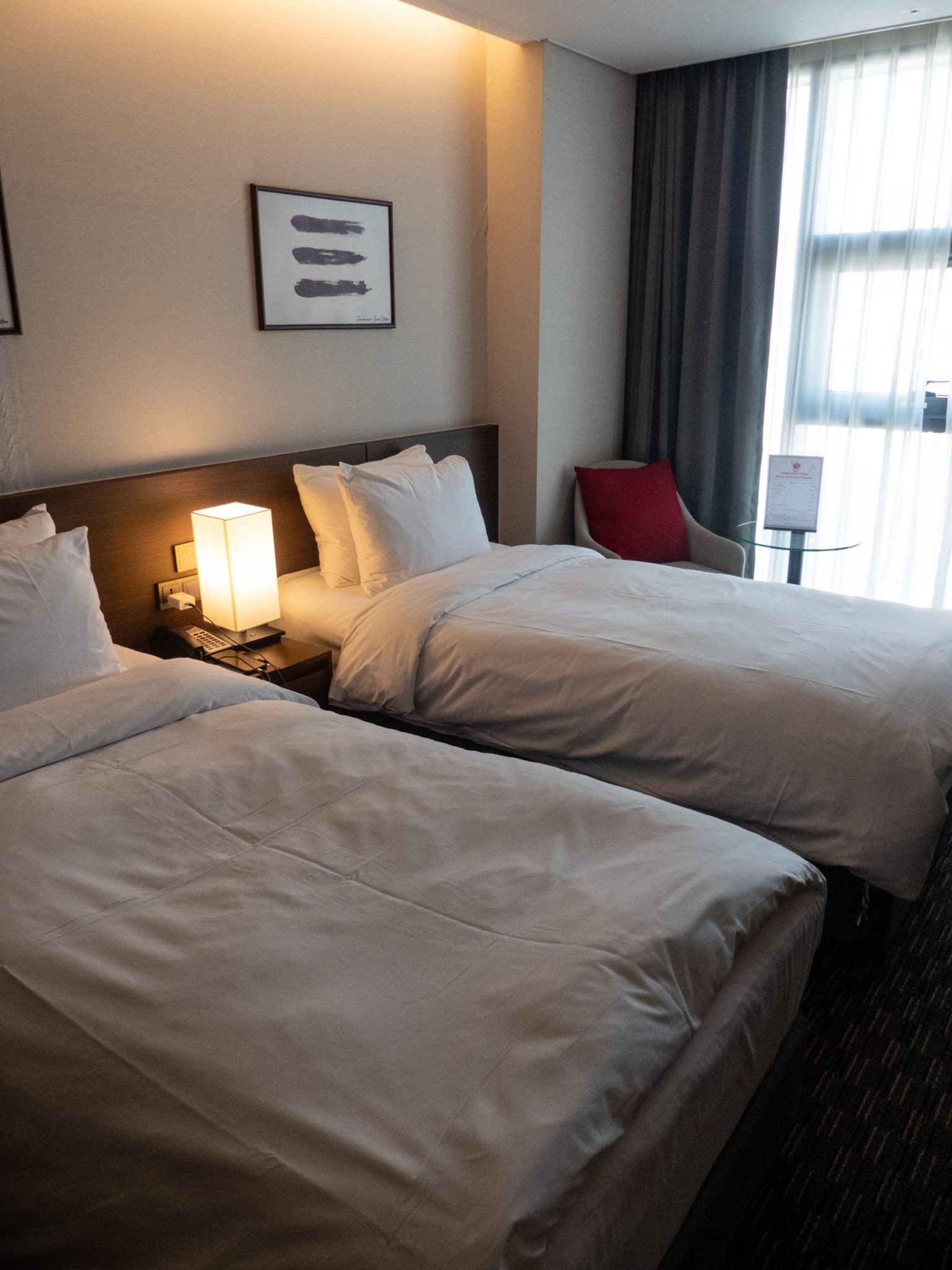 Chambre à l'hôtel Ramada à Busan