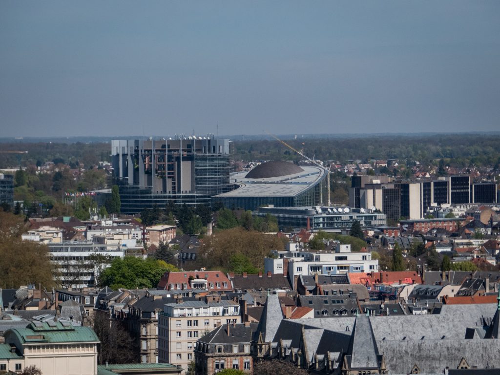 Vue sur Strasbourg depuis la plateforme de la cathédrale