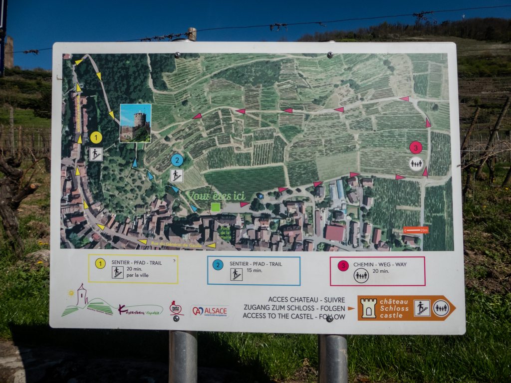 Plan des balades de Kaysersberg