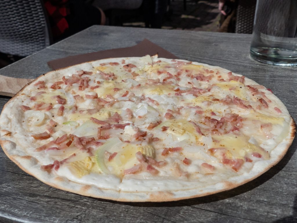 Tarte flambée au munster !