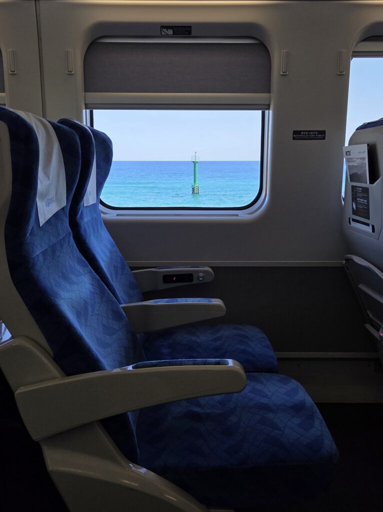 Train vue sur mer